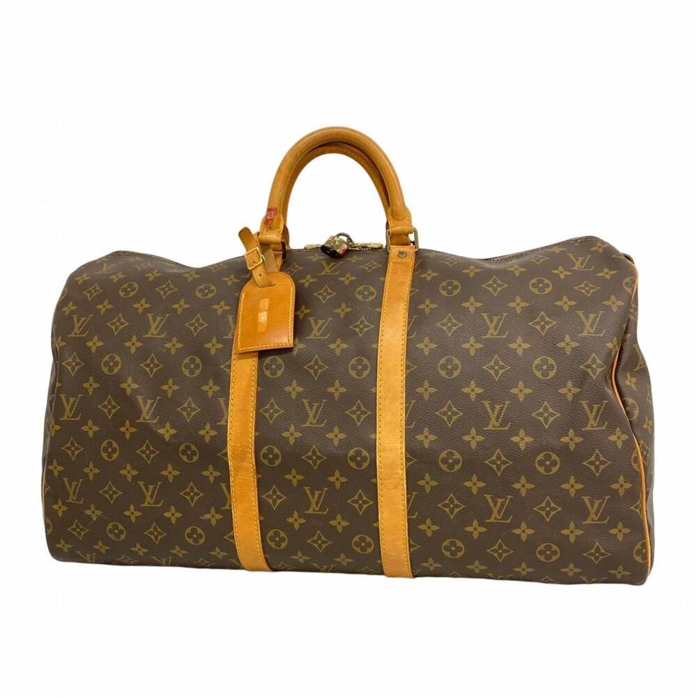 LOUIS VUITTON Brown Monogram Keepall 55 Boston Bag - Picture 1 of 12